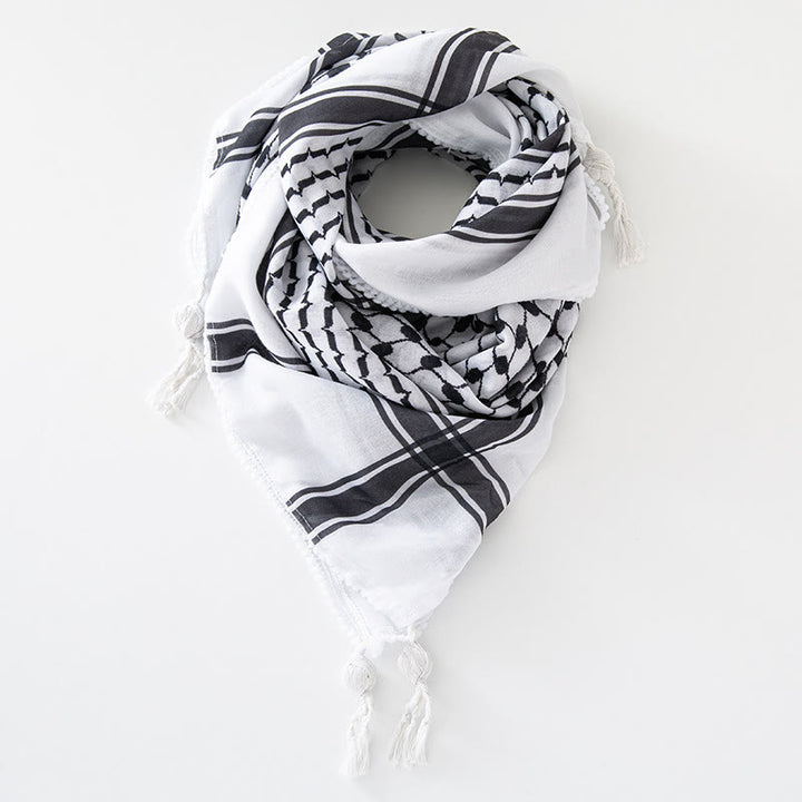 FREE Today: Sands Legacy Palestinian Keffiyeh Tasseled Polyester Square Scarf - image 4
