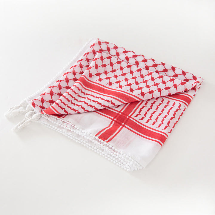 FREE Today: Sands Legacy Palestinian Keffiyeh Tasseled Polyester Square Scarf - image 9