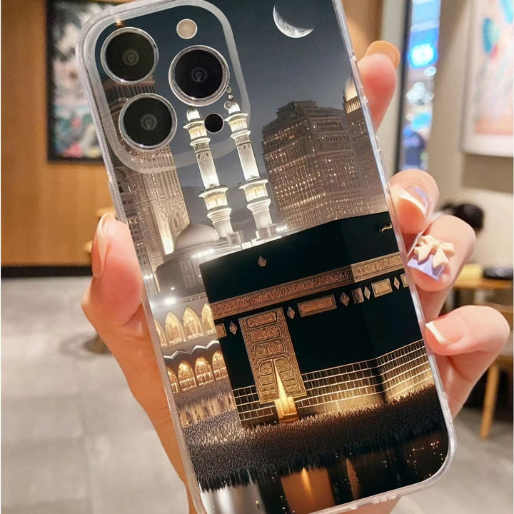 HilalHaven Nocturnal Kaaba Islamic Night View TPU Soft IPhone Phone Case - image 0
