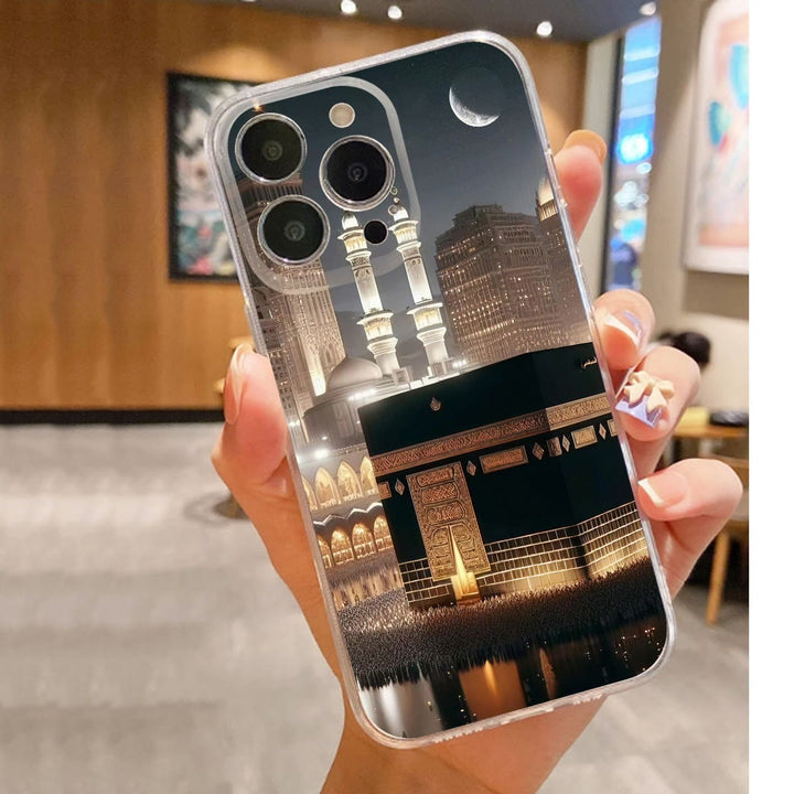 HilalHaven Nocturnal Kaaba Islamic Night View TPU Soft IPhone Phone Case - image 7