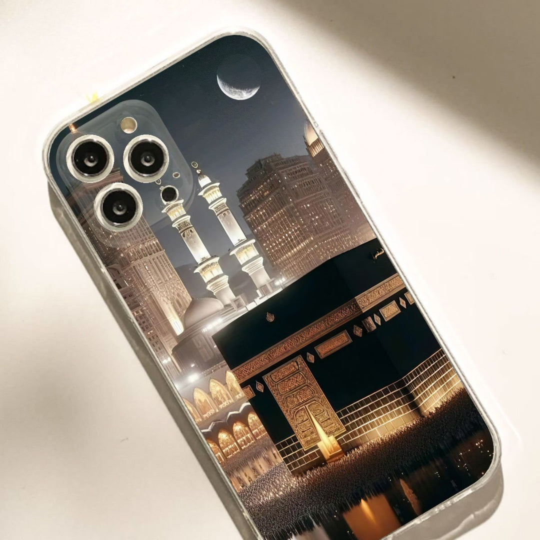 HilalHaven Nocturnal Kaaba Islamic Night View TPU Soft IPhone Phone Case - iPhone 17 Pro Max - image 1
