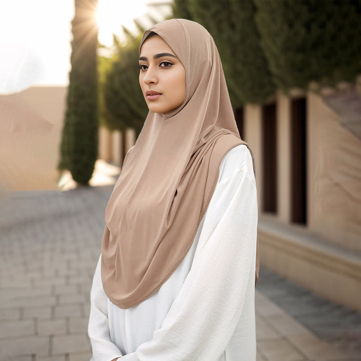 FREE Today: Soft Veil Solid Color Crystal Knit Instant Hijab - image 0