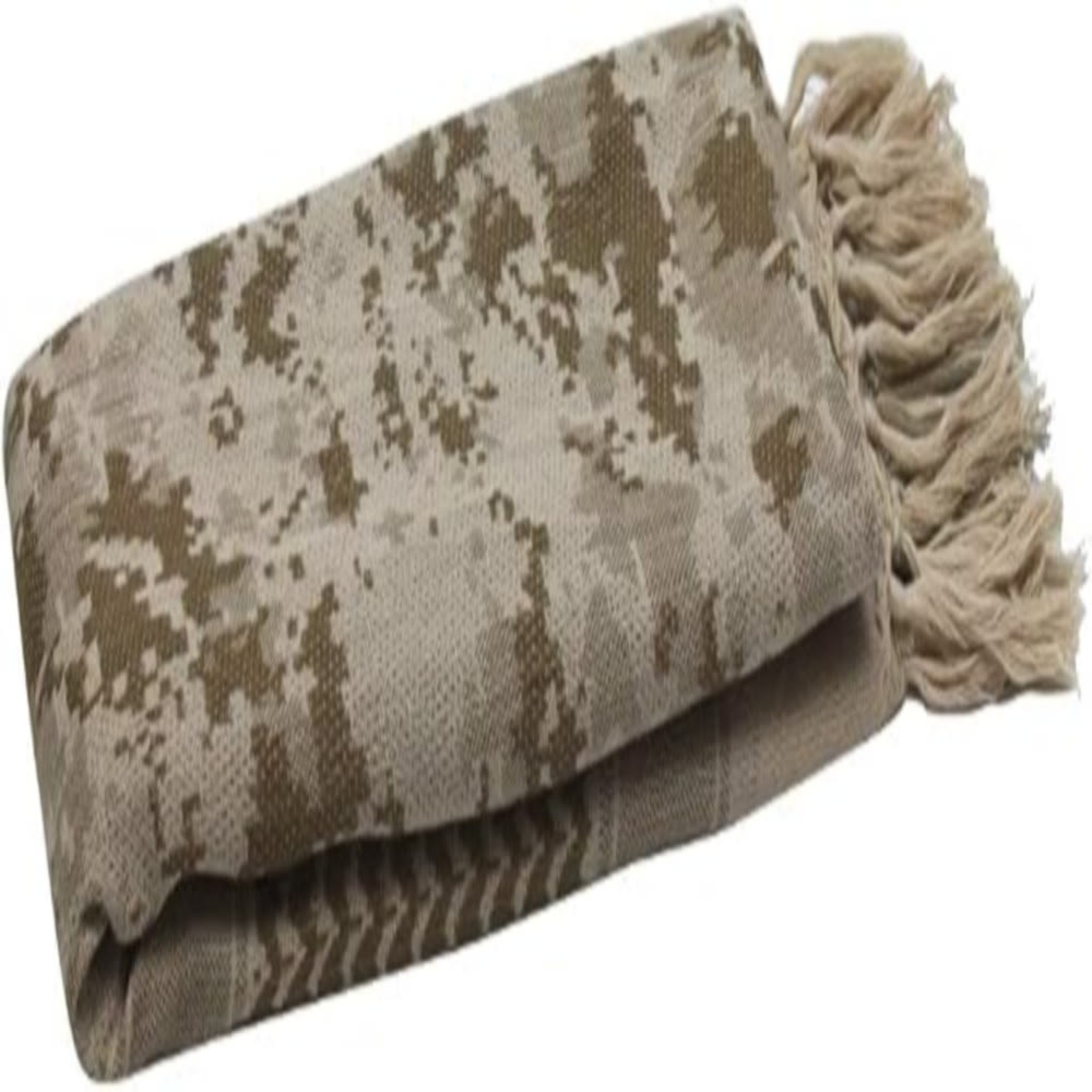 HilalHaven Faded Petal Retro Textured Tassel Square Keffiyeh - image 5