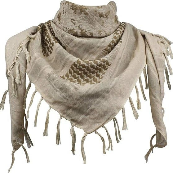 HilalHaven Faded Petal Retro Textured Tassel Square Keffiyeh - image 6