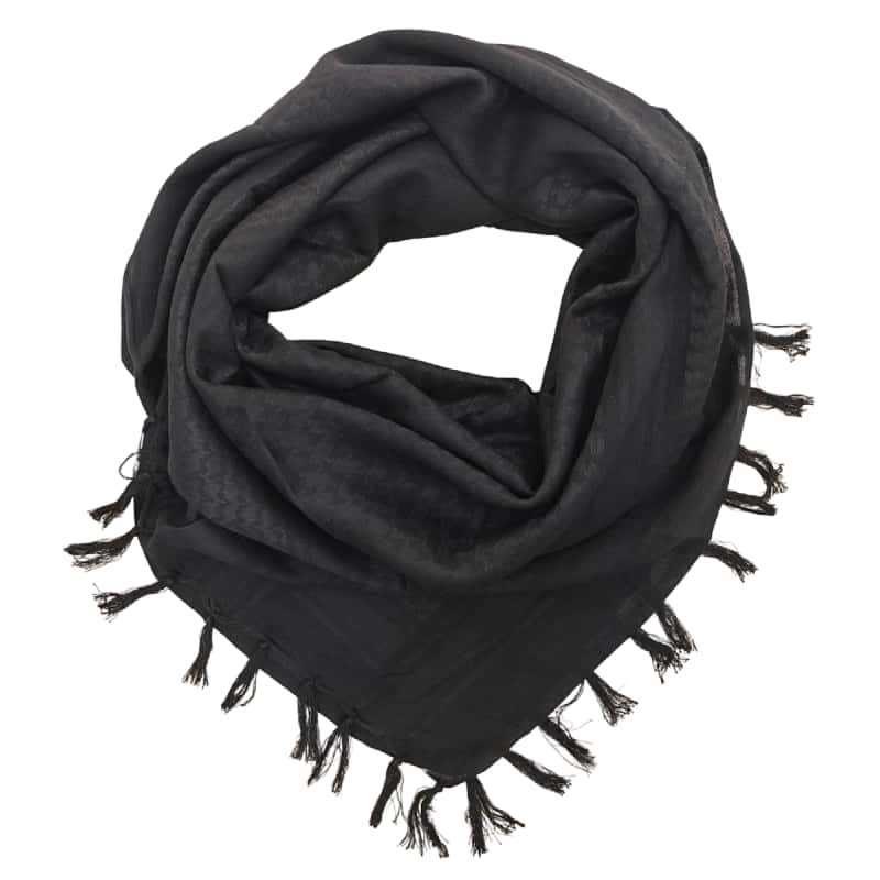 HilalHaven Shadow Petal Minimal Jacquard Cotton Tassel Square Scarf - image 6