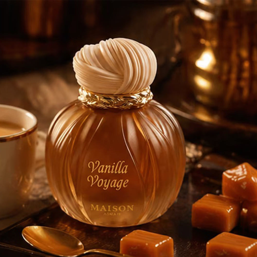 HilalHaven Vanilla Voyage Pleated Round Gourmand Sweet 100ml Perfume - image 0