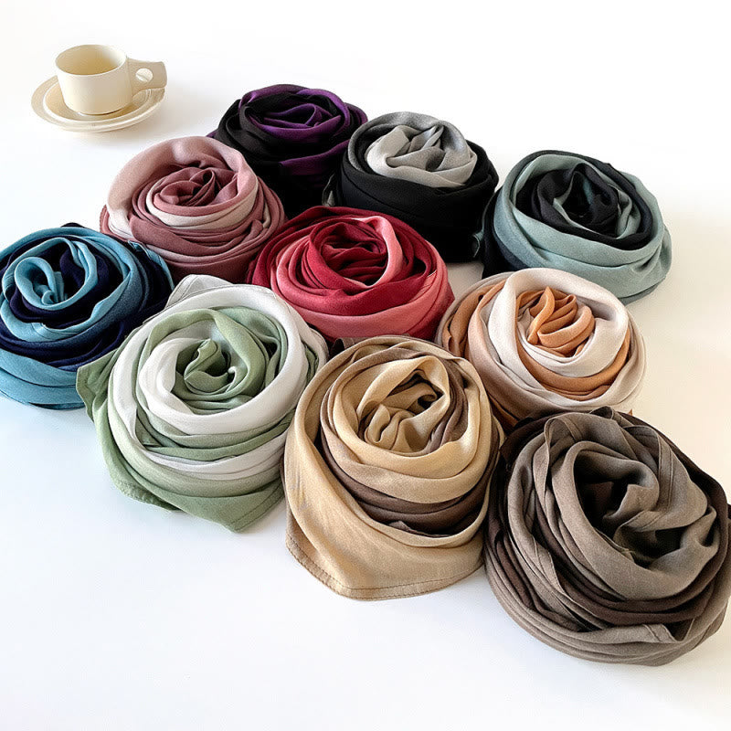 HilalHaven Soft Gradient Rayon Long Bohemian Hijab Scarf - image 1