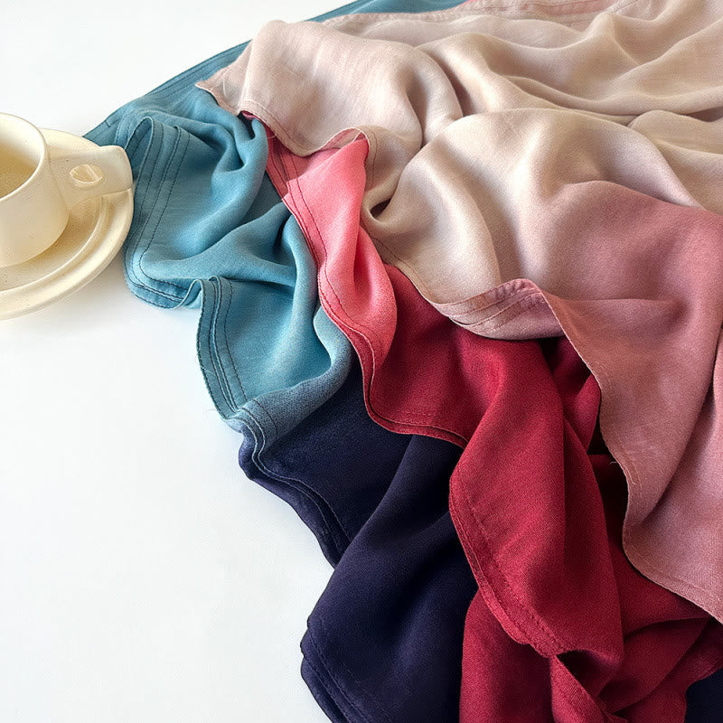 HilalHaven Soft Gradient Rayon Long Bohemian Hijab Scarf - image 12