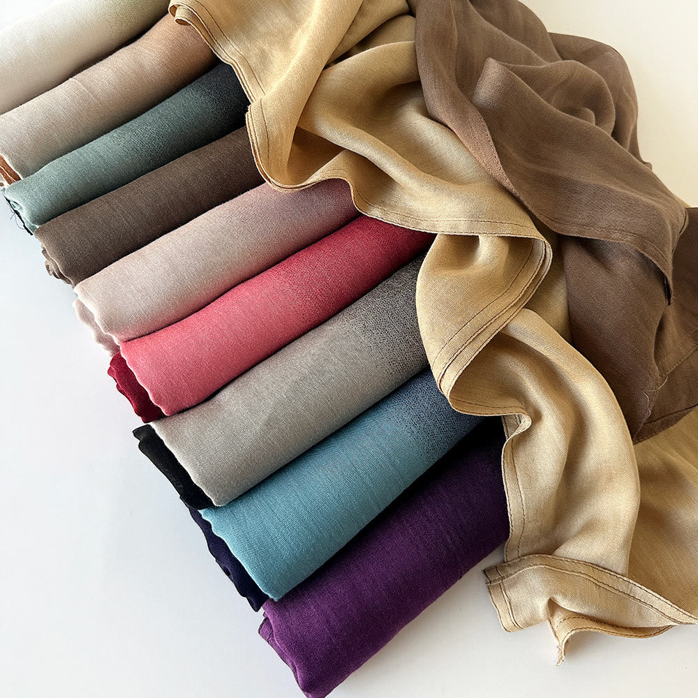 HilalHaven Soft Gradient Rayon Long Bohemian Hijab Scarf - image 11